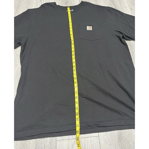 Carhartt Men's XL Black Short Sleeve Pocket T-Shirt Big & Tall - Picture 4 of 5